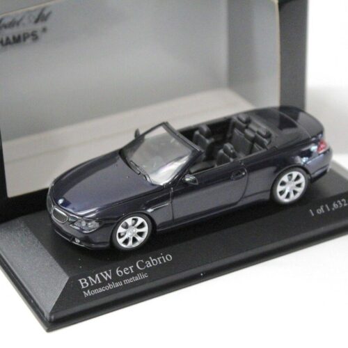1:43 Minichamps BMW 6er E63 Convertible Monaco blue