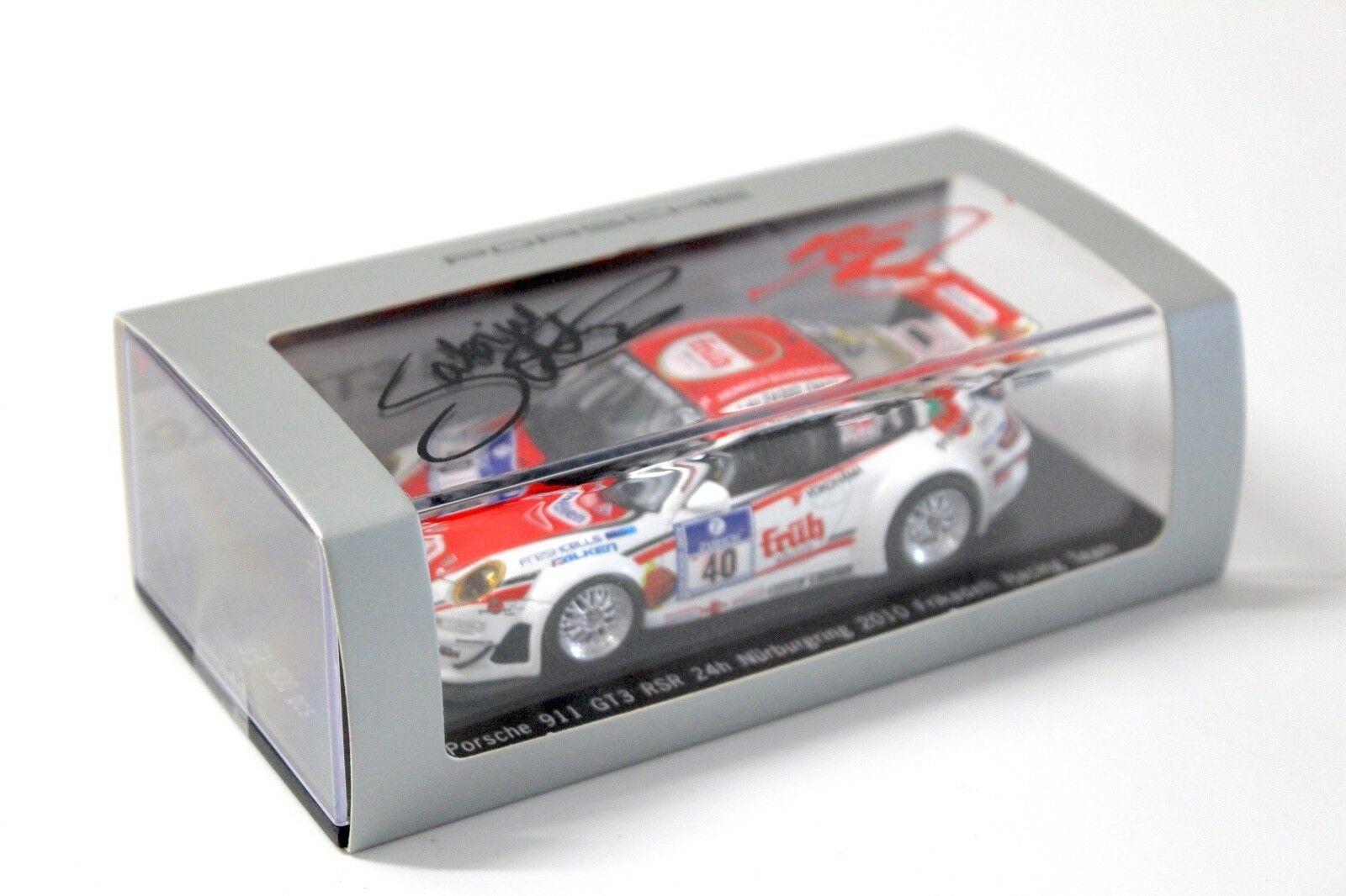 1:43 Spark Porsche 911 997 GT3 RSR 24h Frikadelli 2010 #40 SIGNIERT DEALER VERSION