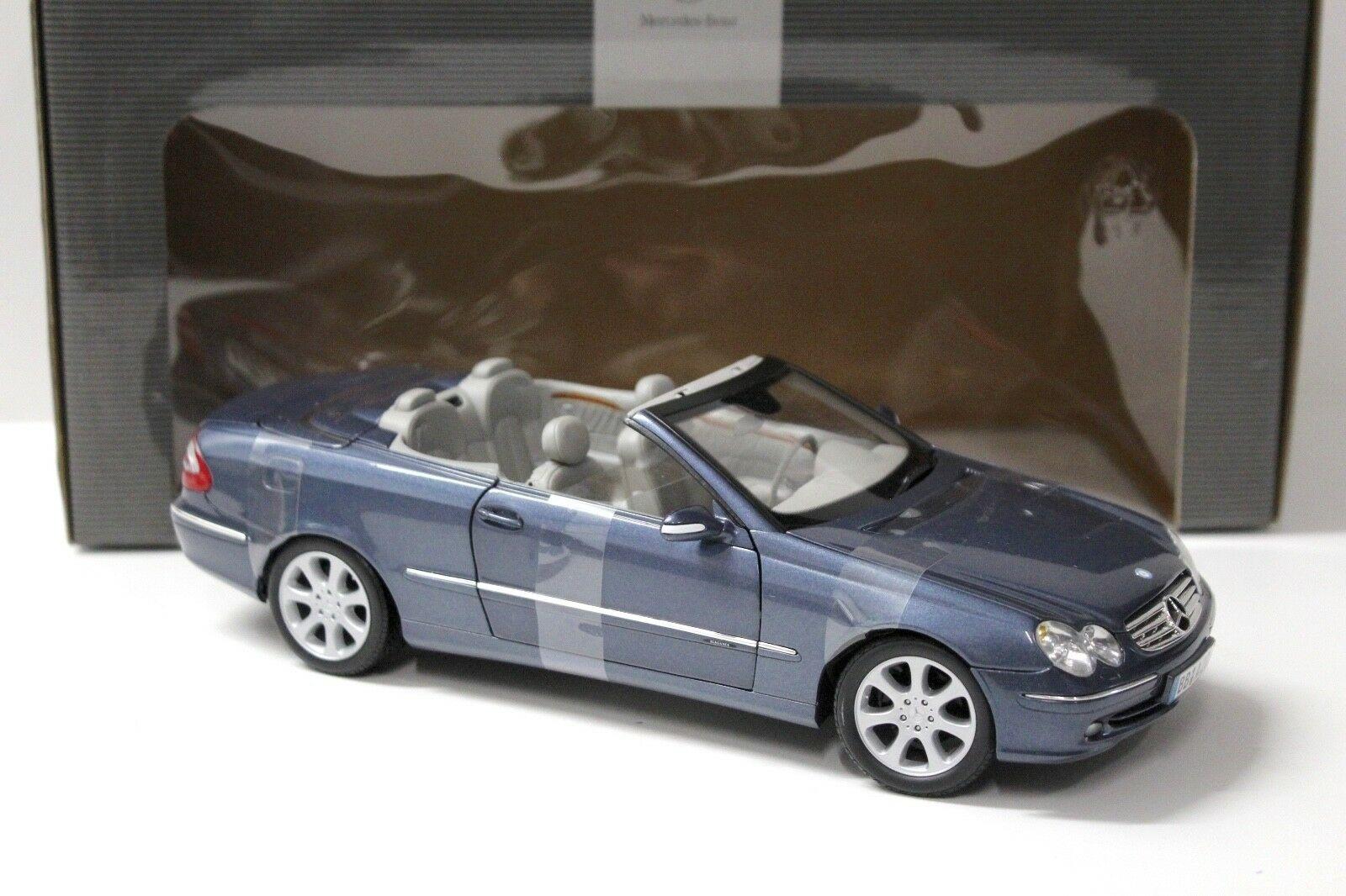 1:18 Kyosho Mercedes CLK Convertible blue DEALER VERSION