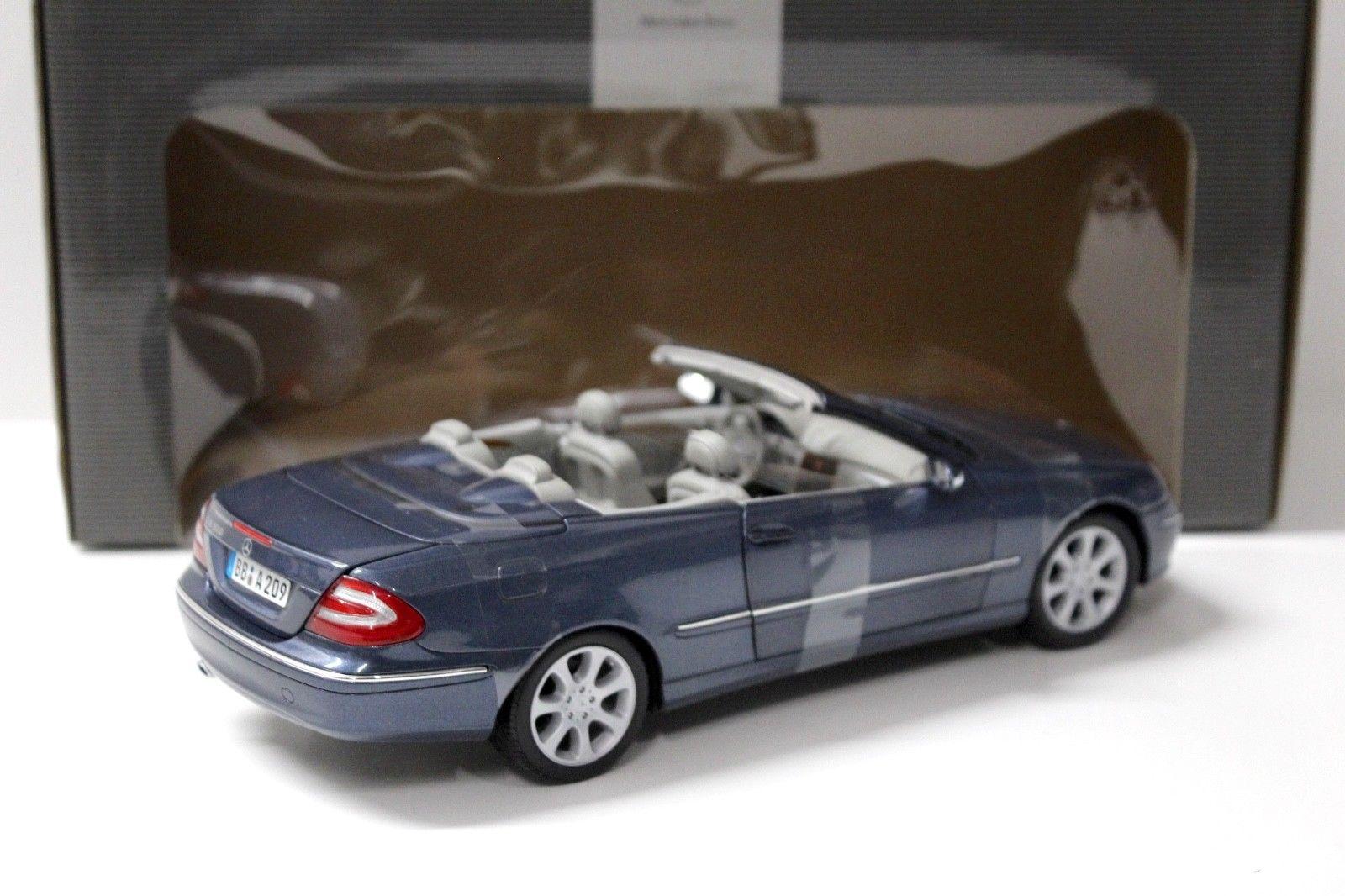 1:18 Kyosho Mercedes CLK Convertible blue DEALER VERSION
