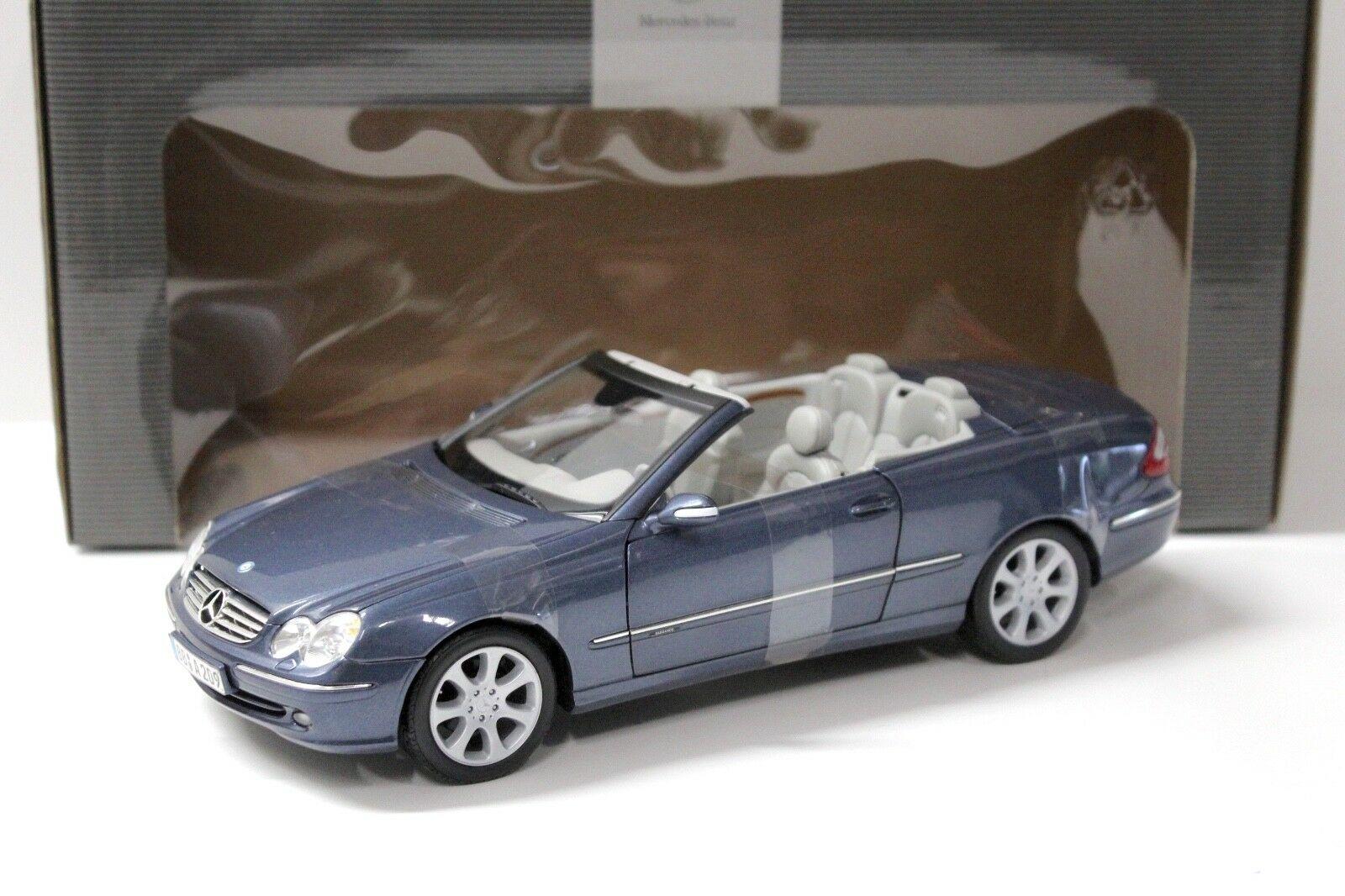 1:18 Kyosho Mercedes CLK Convertible blue DEALER VERSION