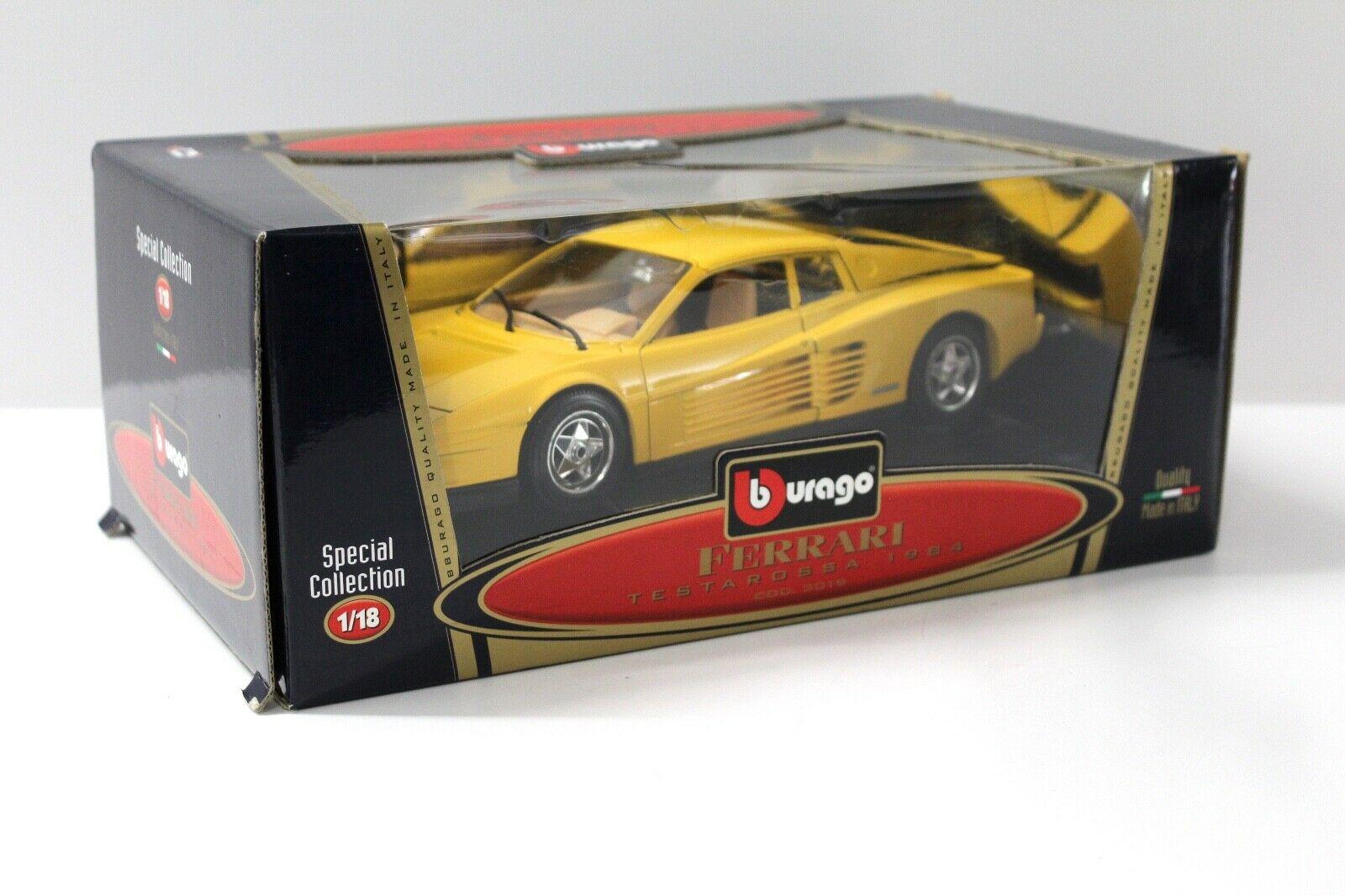 1:18 Bburago Ferrari Testarossa 1984 yellow