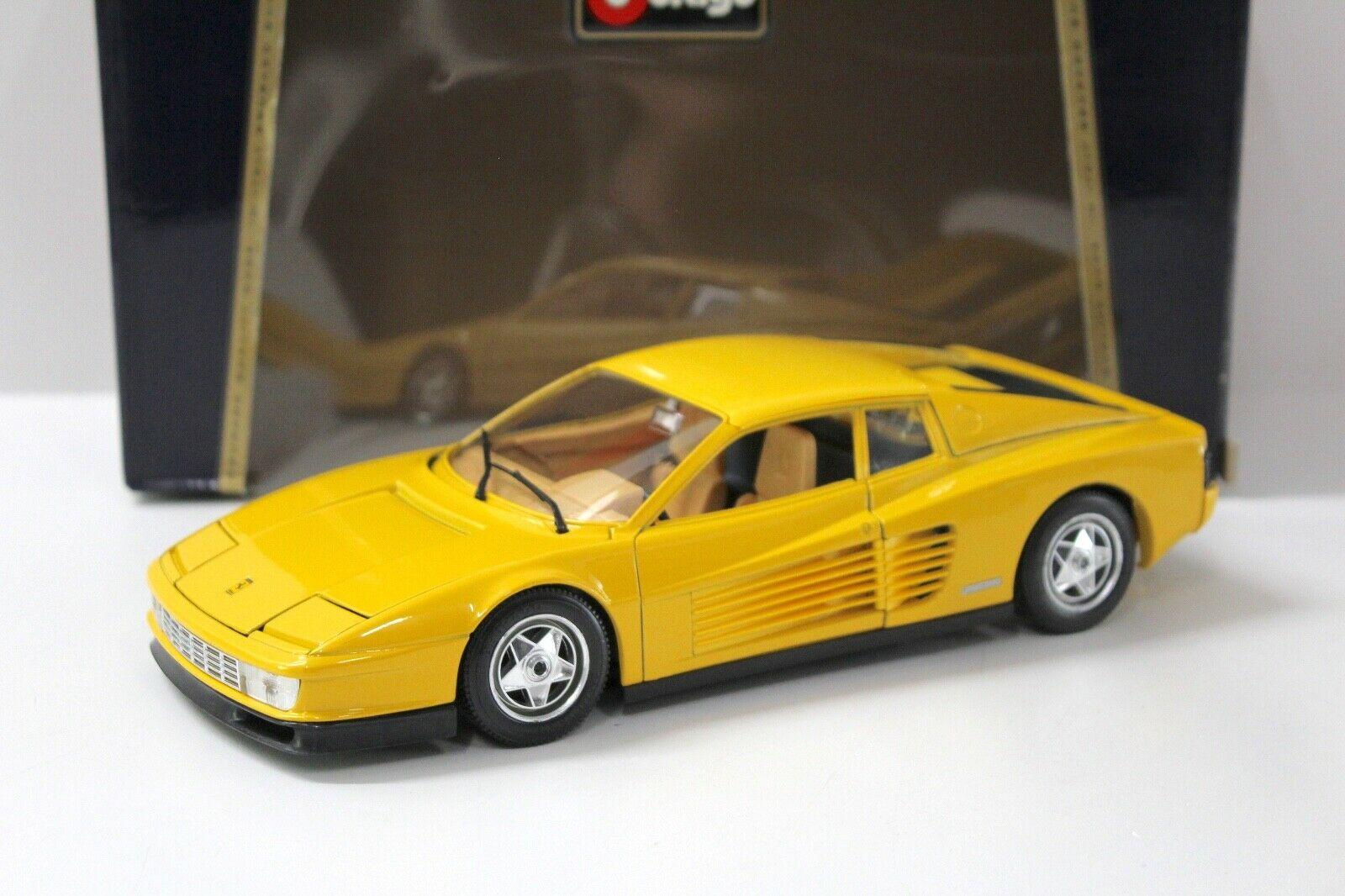 1:18 Bburago Ferrari Testarossa 1984 yellow
