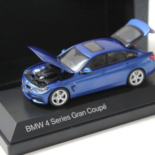 1:43 Kyosho BMW 4er 4 Series Gran Coupe blue DEALER VERSION