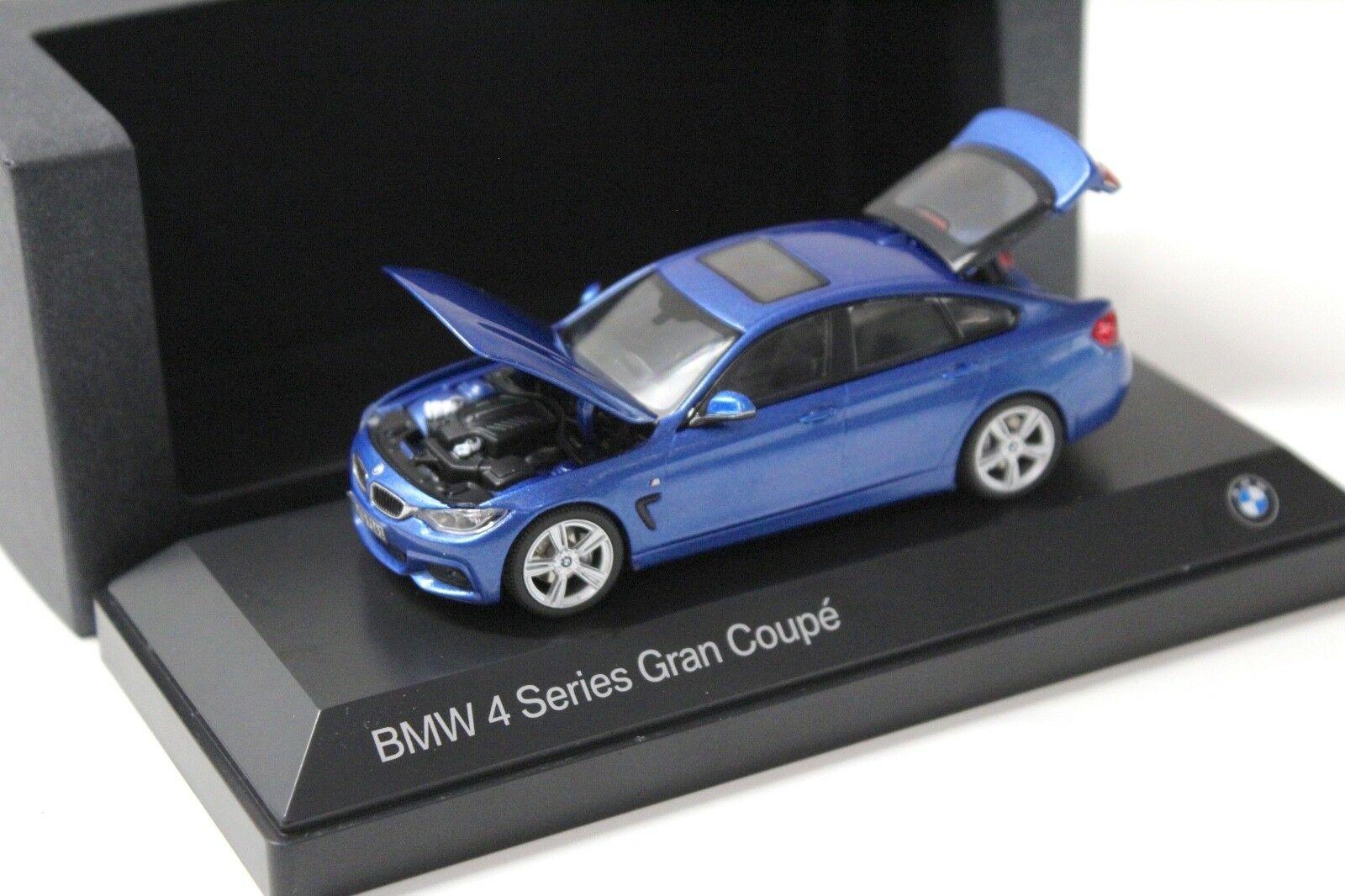 1:43 Kyosho BMW 4er 4 Series Gran Coupe blue DEALER VERSION
