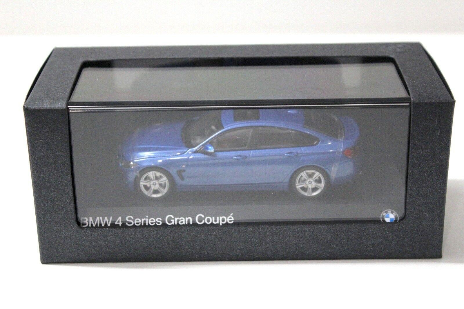 1:43 Kyosho BMW 4er 4 Series Gran Coupe blue DEALER VERSION