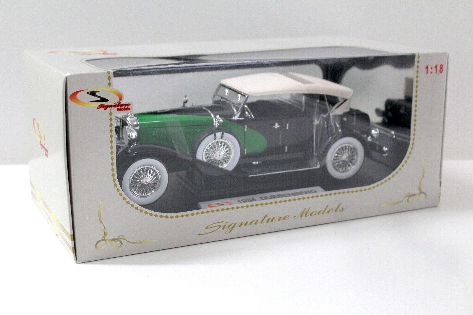 1:18 Signature Models 1934 Duesenberg green/ black