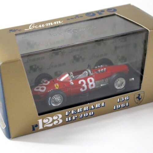 1:43 Brumm Ferrari 156 Shark Nose HP200 red #38 1961