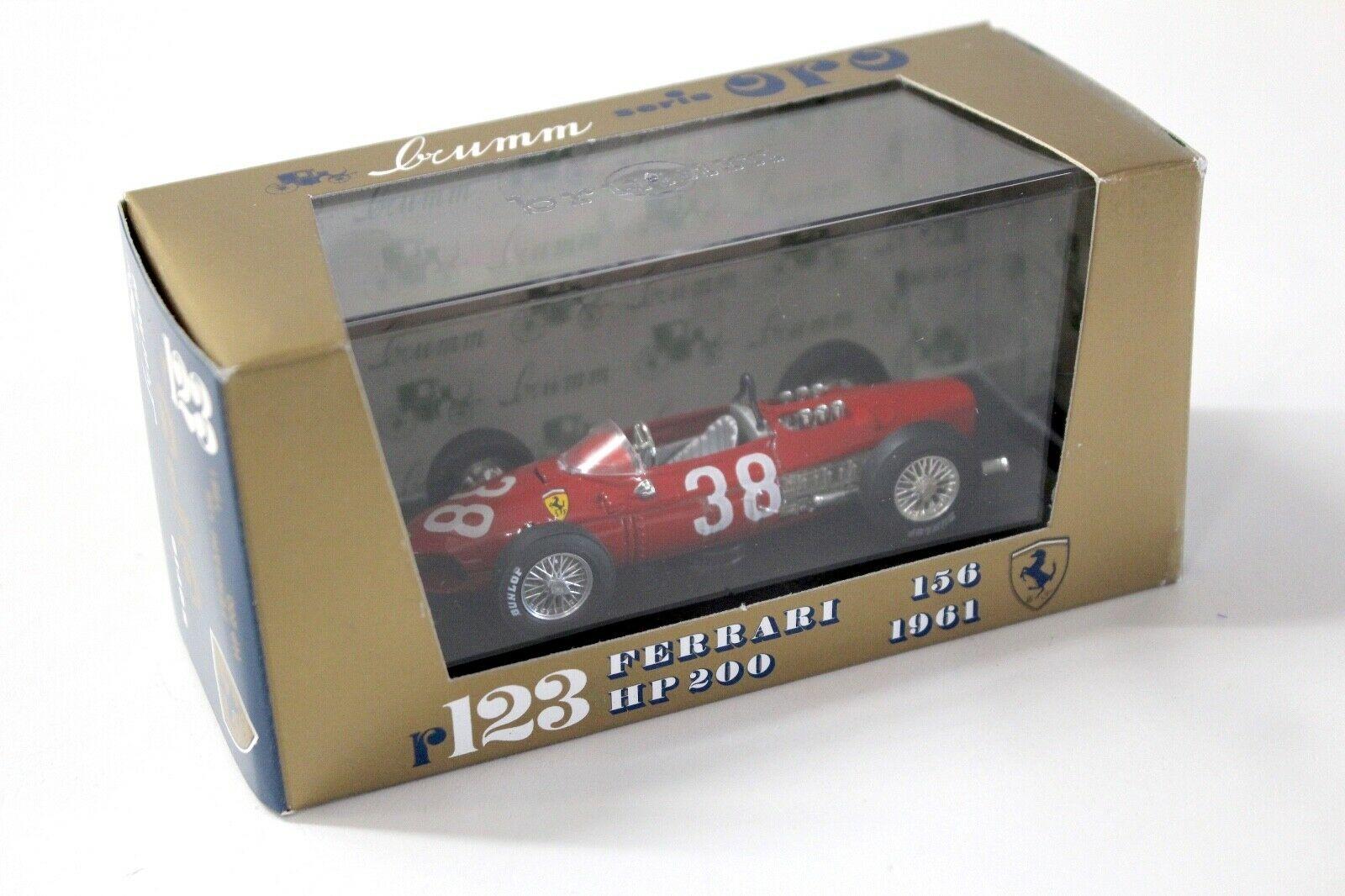 1:43 Brumm Ferrari 156 Shark Nose HP200 red #38 1961