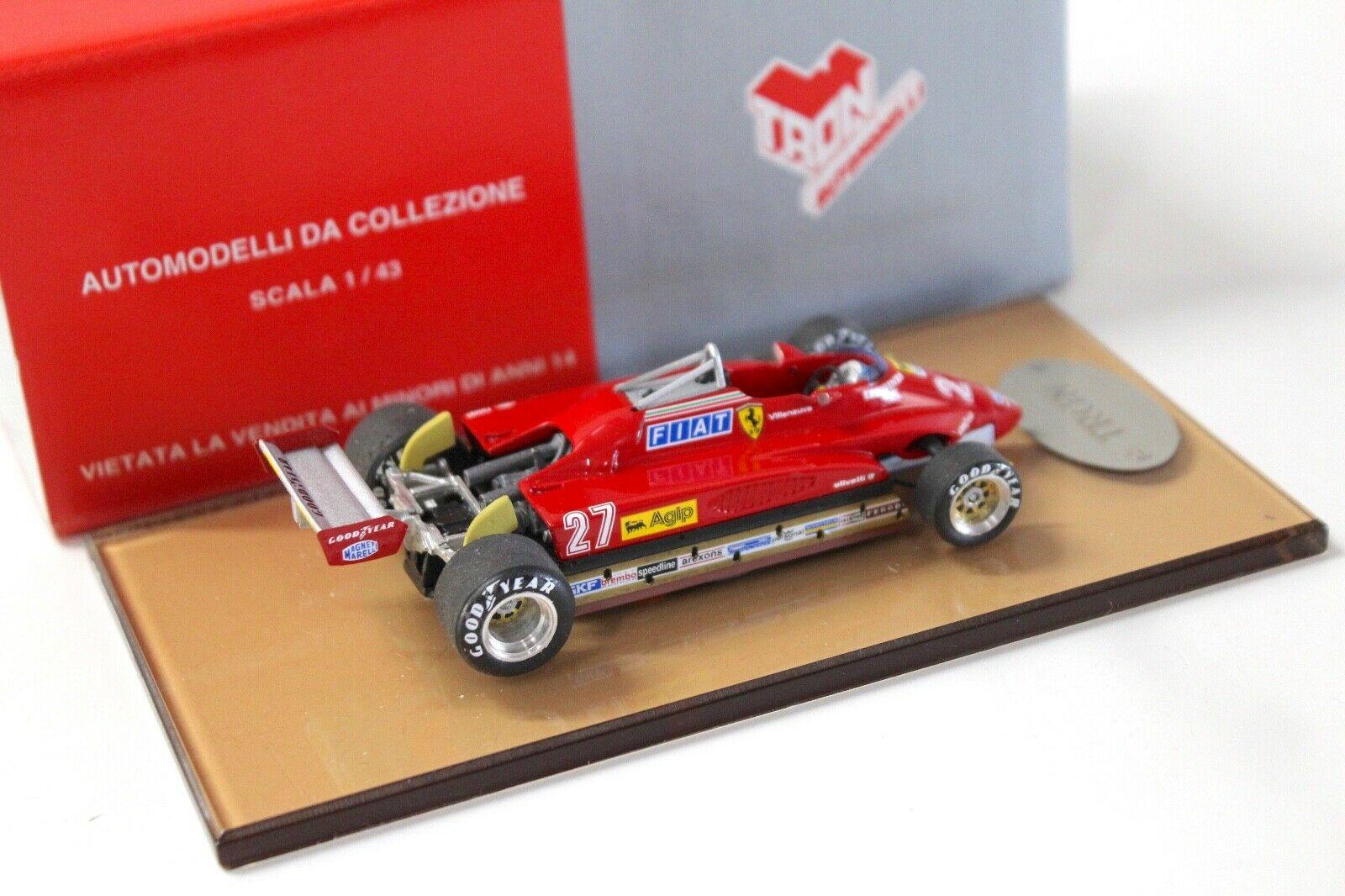 1:43 TRON Ferrari 126 C2 Imola Villeneuve 1982 #27