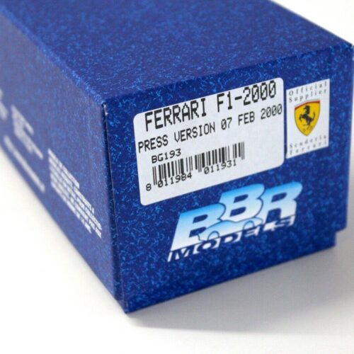 1:43 BBR Ferrari F1-2000 Press Version 07 FEB 2000 - Image 4