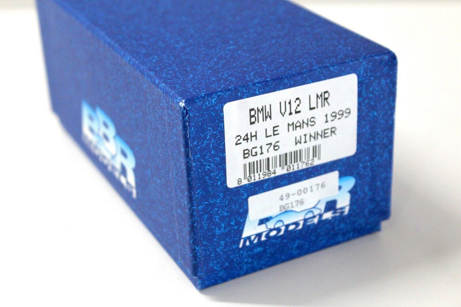 1:43 BBR BMW V12 LMR 24h Le Mans 1999 Winner #15 Dalmas white