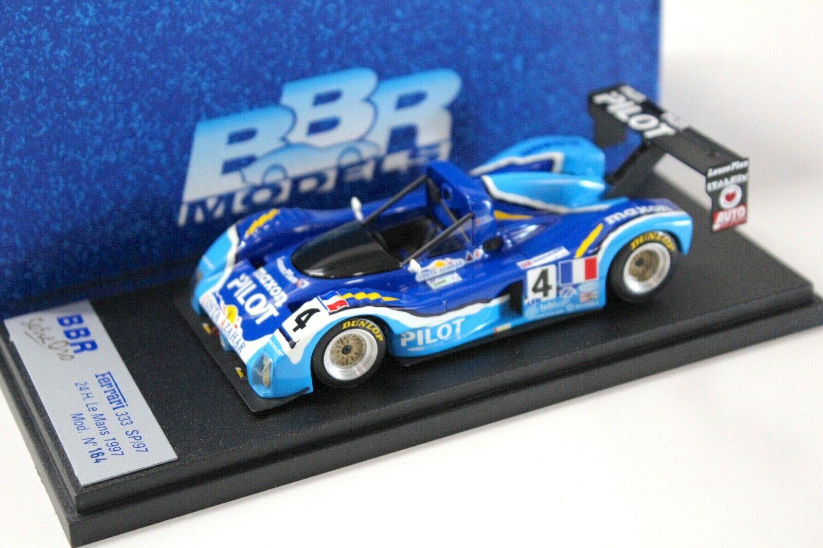 1:43 BBR Ferrari 333 SP/97 24h Le Mans 1997 "PILOT" #4 blue