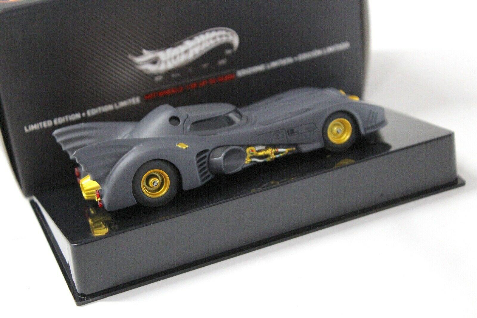 1:43 Hot Wheels Elite Batman Batmobile 1989 black