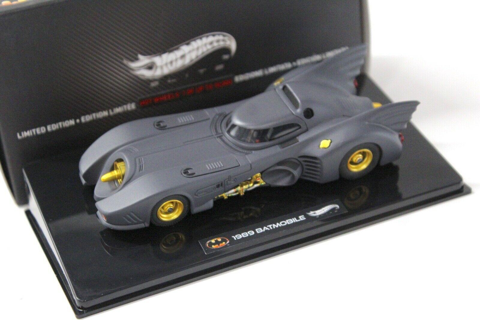 1:43 Hot Wheels Elite Batman Batmobile 1989 black
