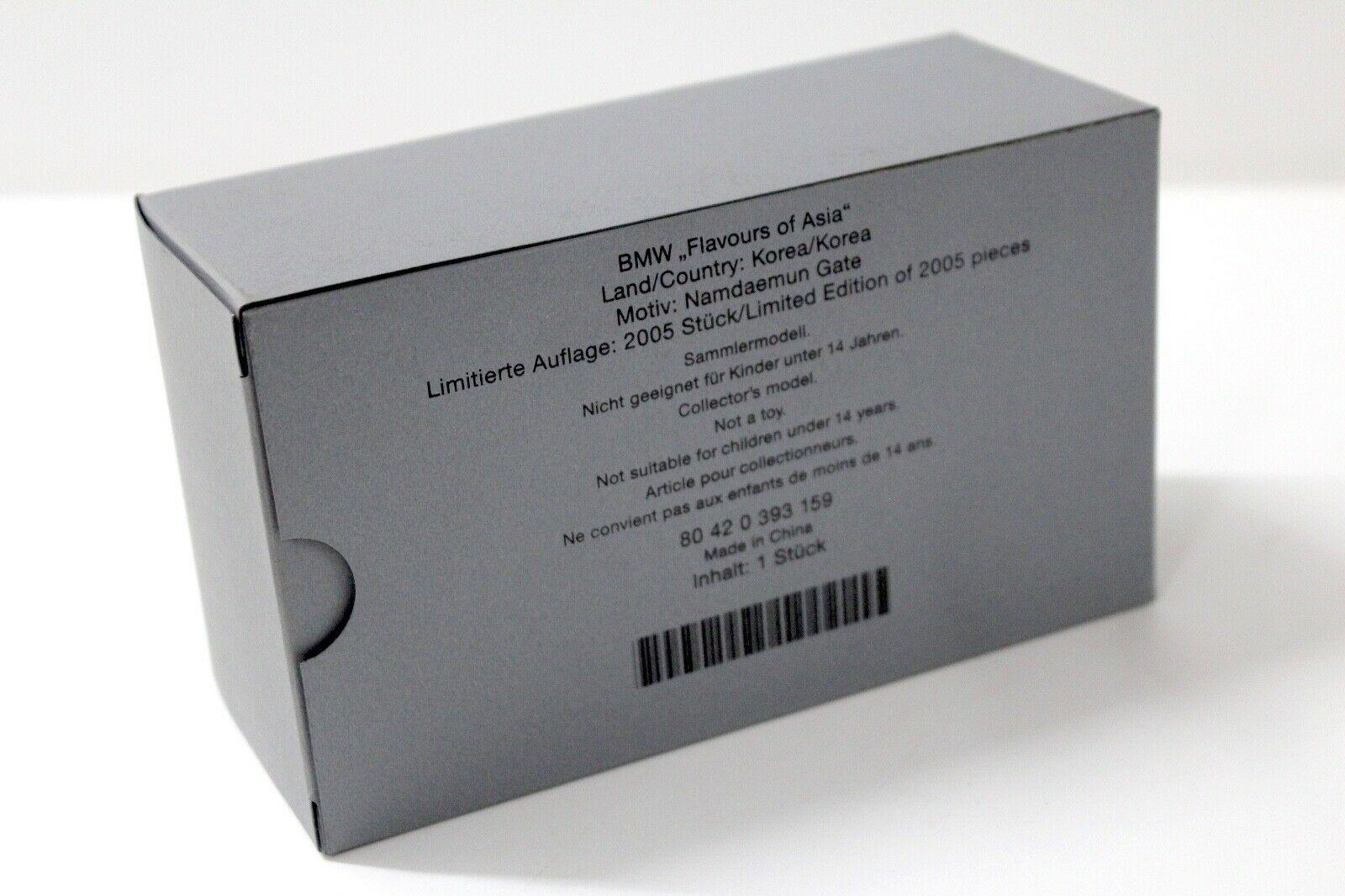 1:43 Minichamps BMW 7er Series E65 white ASIA DEALER VERSION