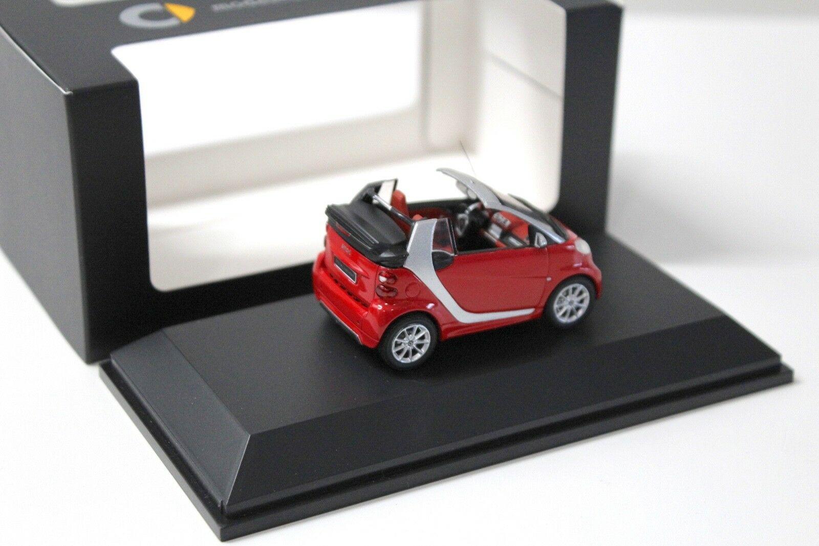 1:43 Minimax Spark Smart Fortwo Cabriolet red DEALER VERSION