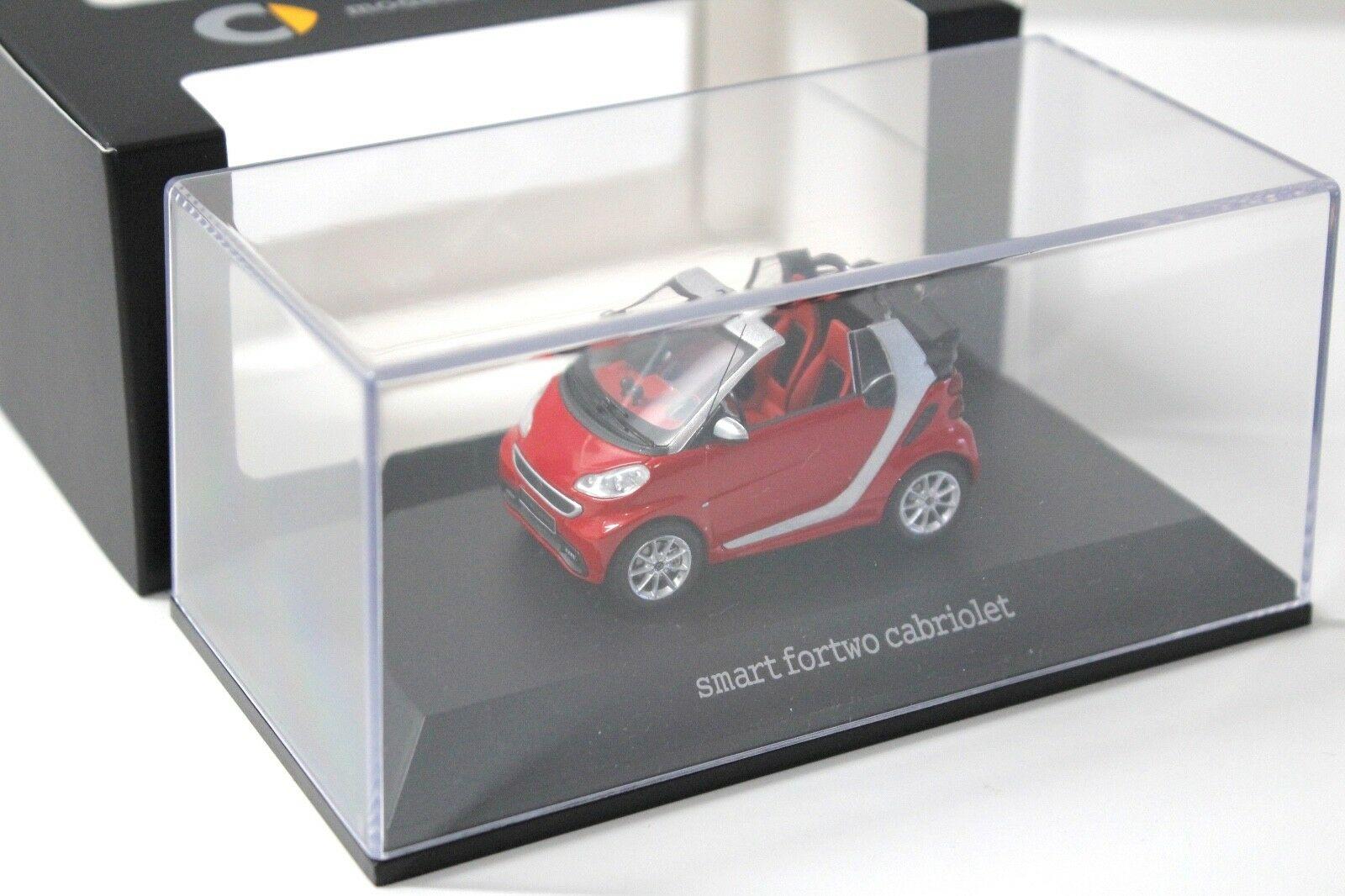 1:43 Minimax Spark Smart Fortwo Cabriolet red DEALER VERSION