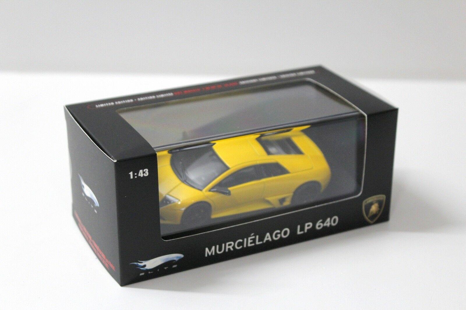 1:43 Hot Wheels Elite Lamborghini Murcielago LP640 yellow