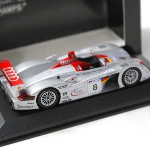 1:43 Minichamps Audi R8S Le Mans 24h 2000 Biela #8