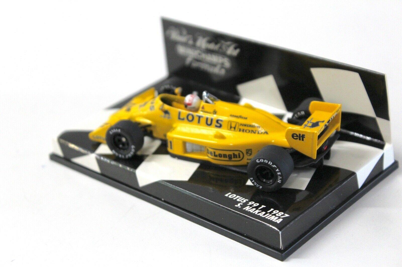 1:43 Minichamps Lotus 99T 1987 S.Nakajima #11 elf