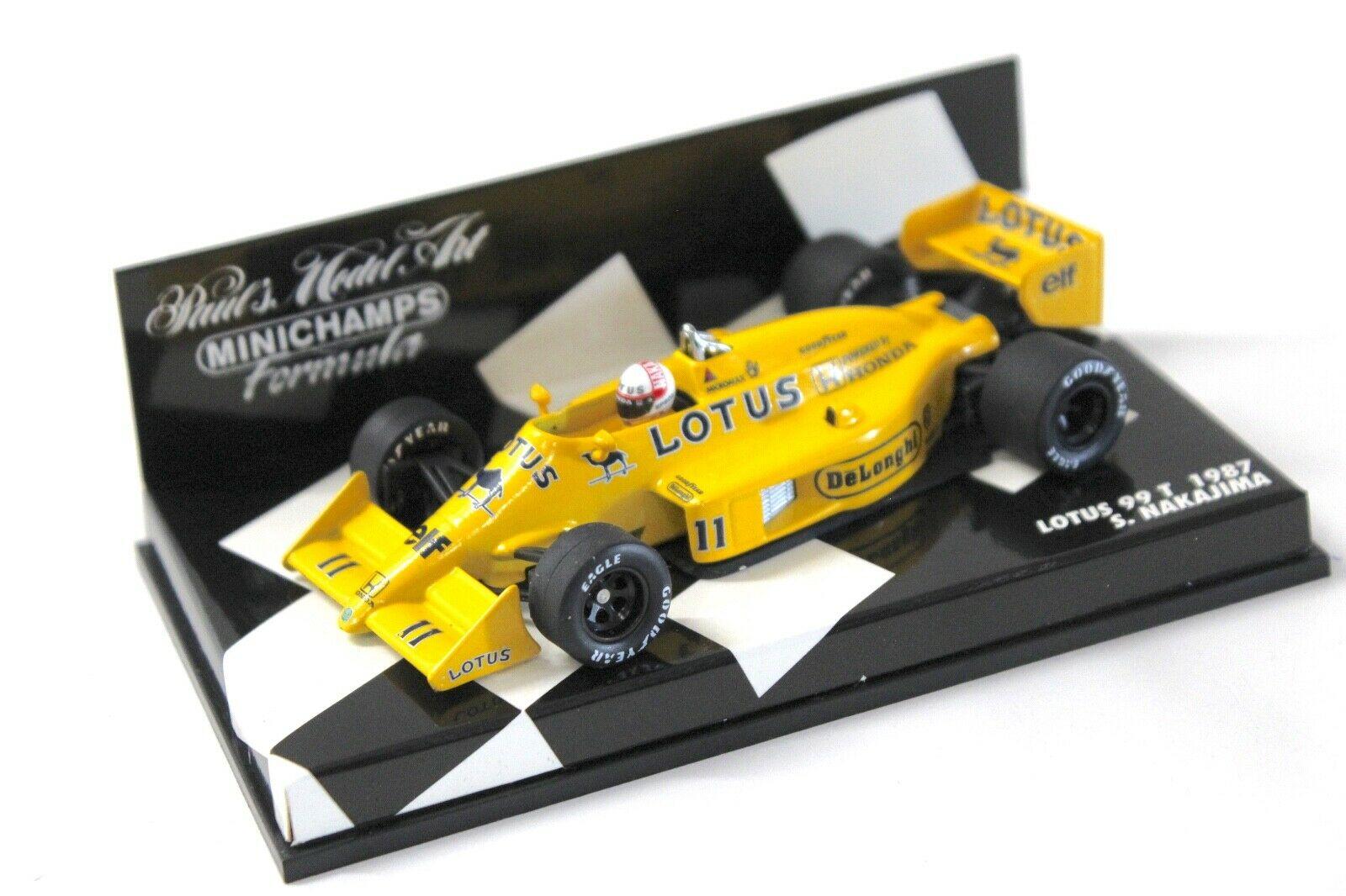 1:43 Minichamps Lotus 99T 1987 S.Nakajima #11 elf