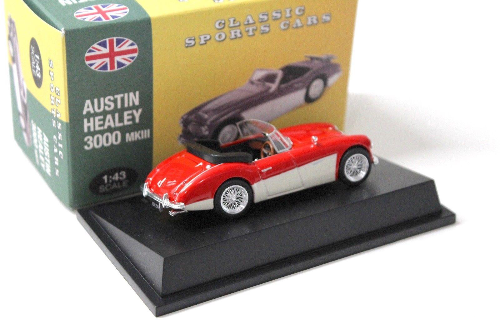 1:43 Atlas By Norev Austin Healey 3000 MKIII red Classic Sport Cars