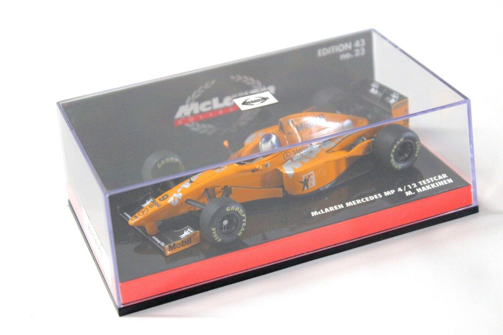 1:43 Minichamps McLaren Mercedes MP4/12 Testcar Hakkinen