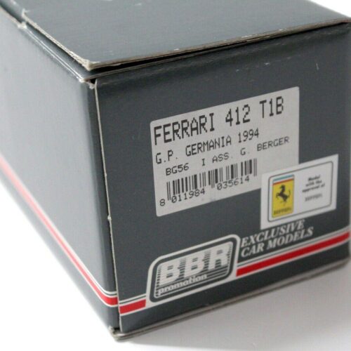 1:43 BBR F1 Ferrari 412 T1B GP Germania 1994 A.Berger #28