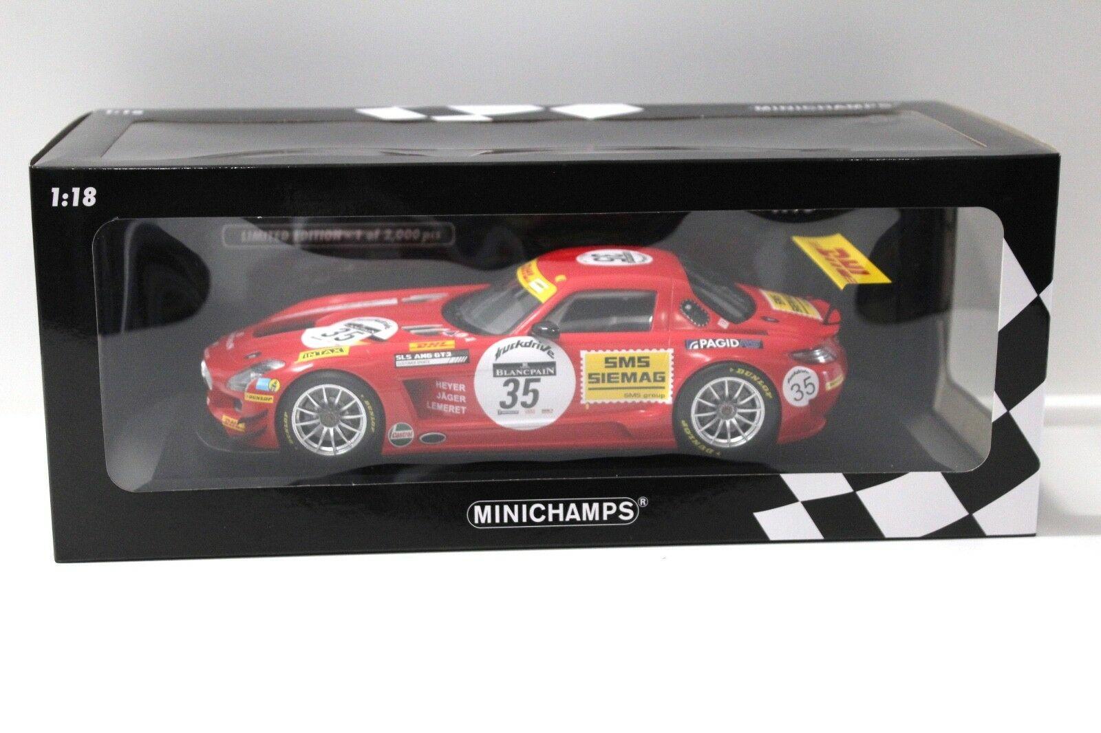 1:18 Minichamps Mercedes SLS AMG GT3 24h Spa Heyer #35