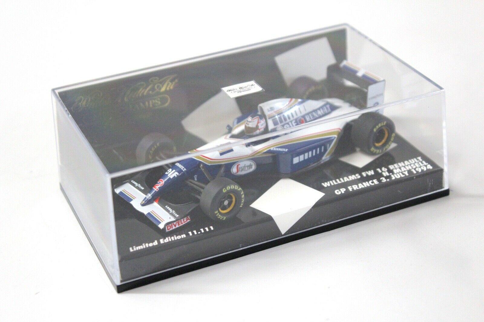 1:43 Minichamps Williams Renault FW16 Mansell GP France