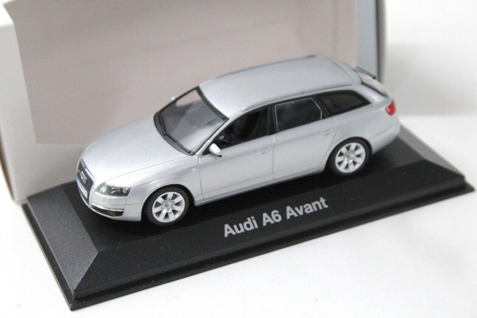 ID 50313 orig 1.jpg 1:43 Minichamps Audi A6 Avant C6 silver DEALER VERSION