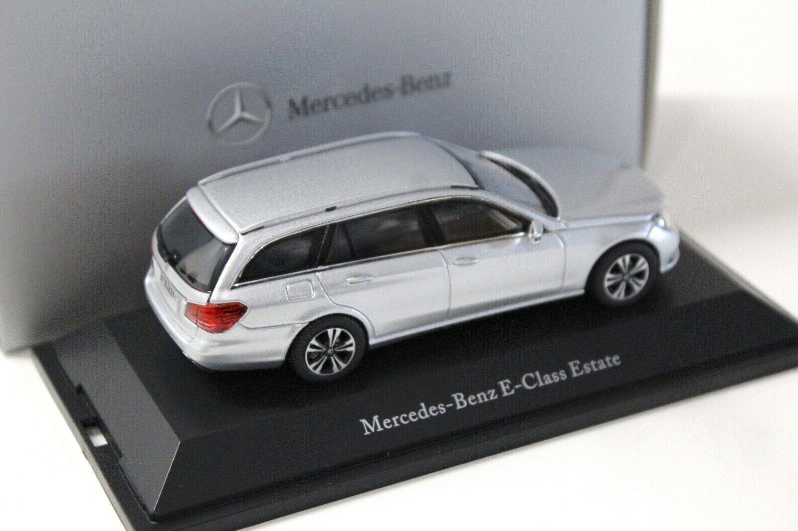 1:43 Kyosho Mercedes E-Klasse T-Modell silver DEALER VERSION