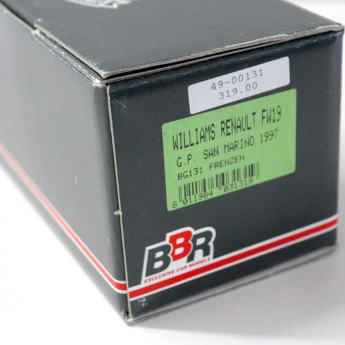 1:43 BBR F1 Williams Renault FW19 GP San Marino Frenzen 1997