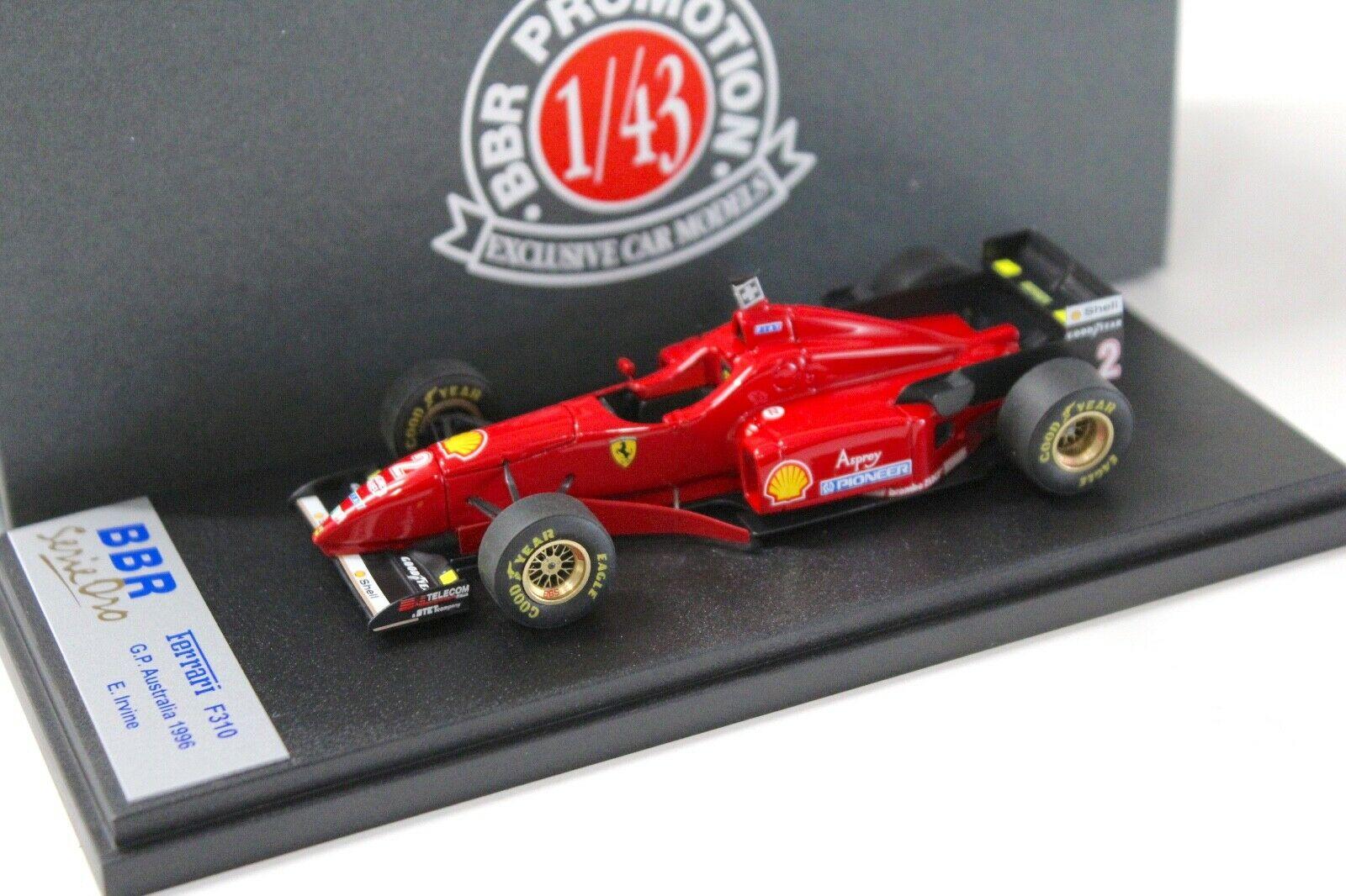 1:43 BBR F1 Ferrari F310 GP Australia 1996 E.Irvine #2