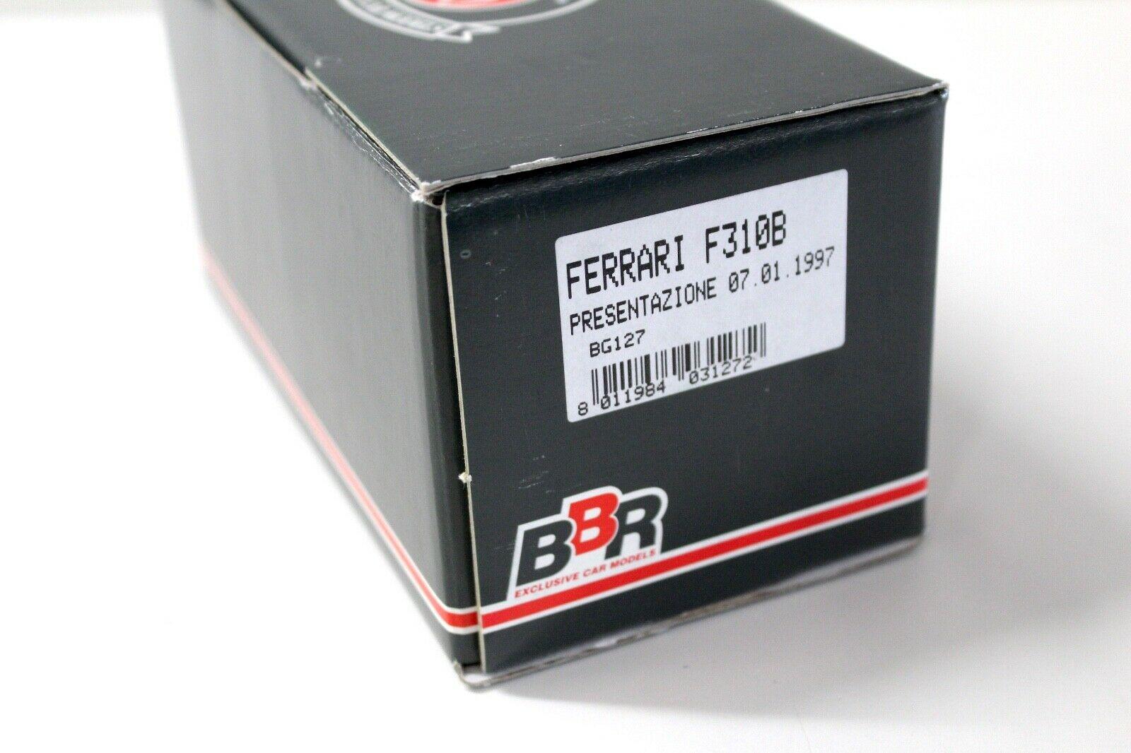 1:43 BBR F1 Ferrari F310B Presentazione 07.01.1997