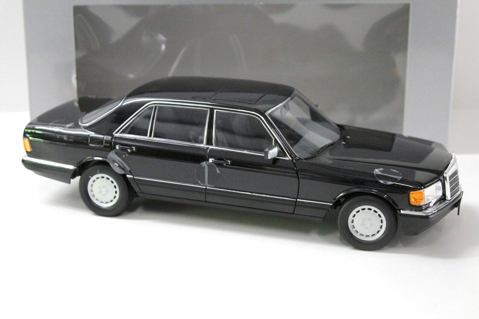 1:18 Norev Mercedes 560SEL W126 Limousine black DEALER VERSION