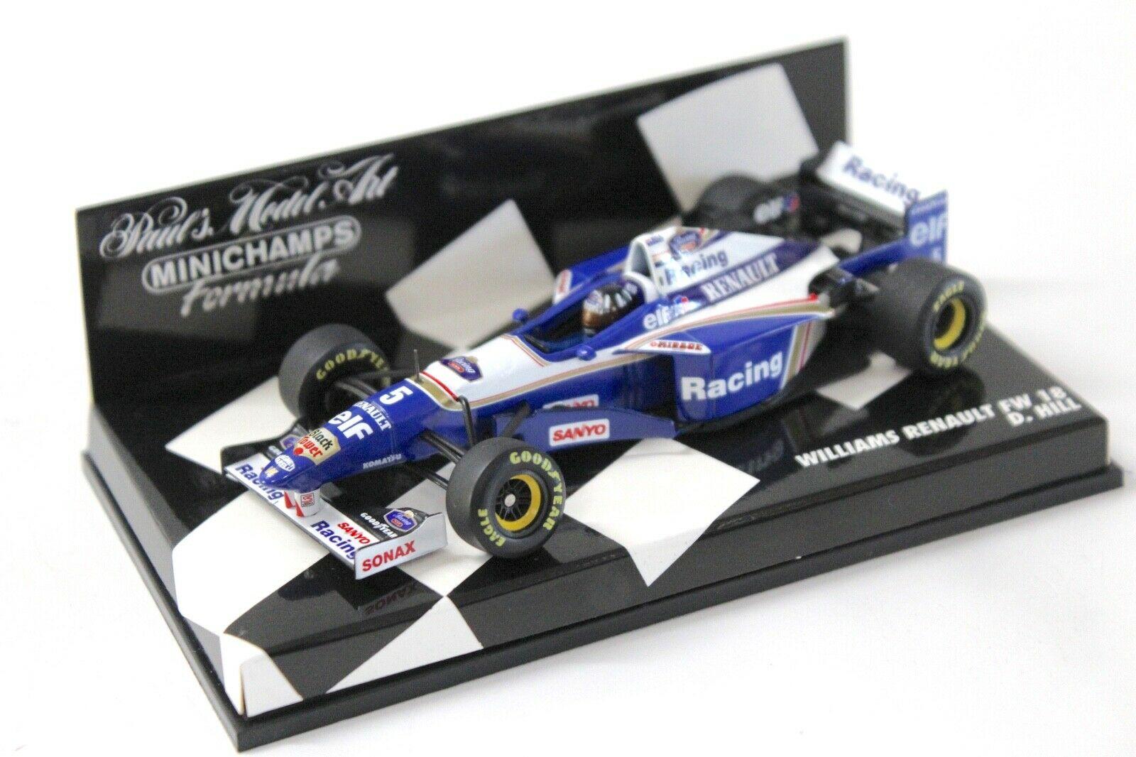 1:43 Minichamps Renault Williams FW18 D.Hill #5