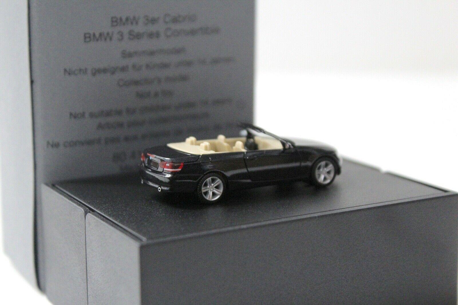 1:87 Herpa BMW 3er E93 Convertible black DEALER VERSION