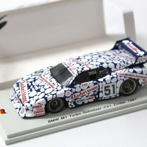 1:43 Spark BMW M1 Turbo Schnitzer #51 Zolder 1981