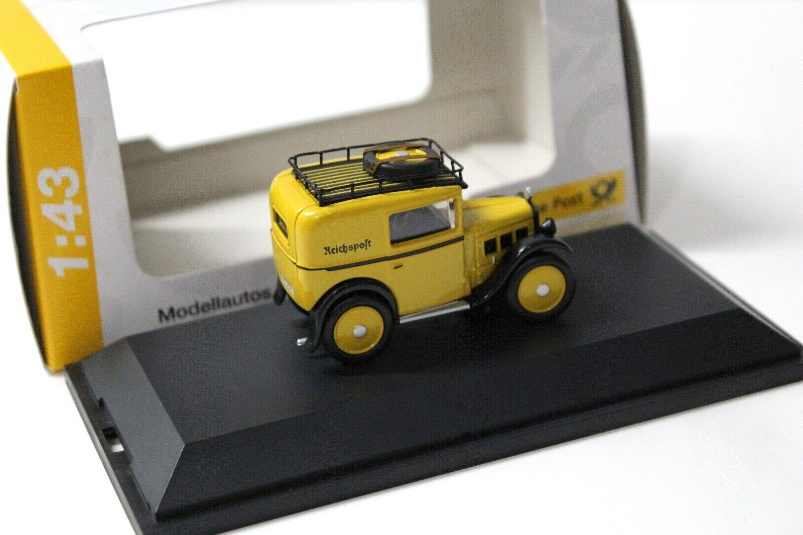 1:43 Schuco BMW Dixi Lieferwagen Reichspost yellow