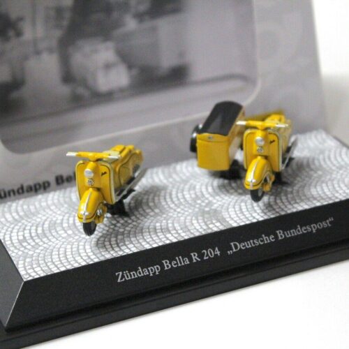 1:43 Premium ClassiXXs Zündapp Bella R204 Set DB Post yellow