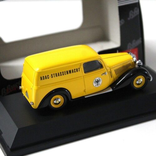 1:43 Schuco Mercedes 170V Kasten ADAC Van yellow