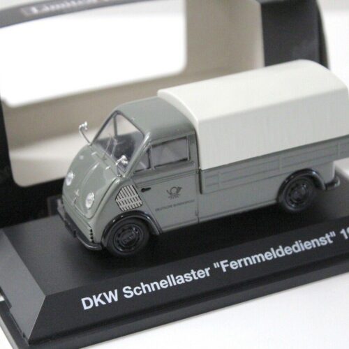 1:43 Schuco DKW Schnelllaster Fernmeldedienst Pritsche/ Plane 1950 grey