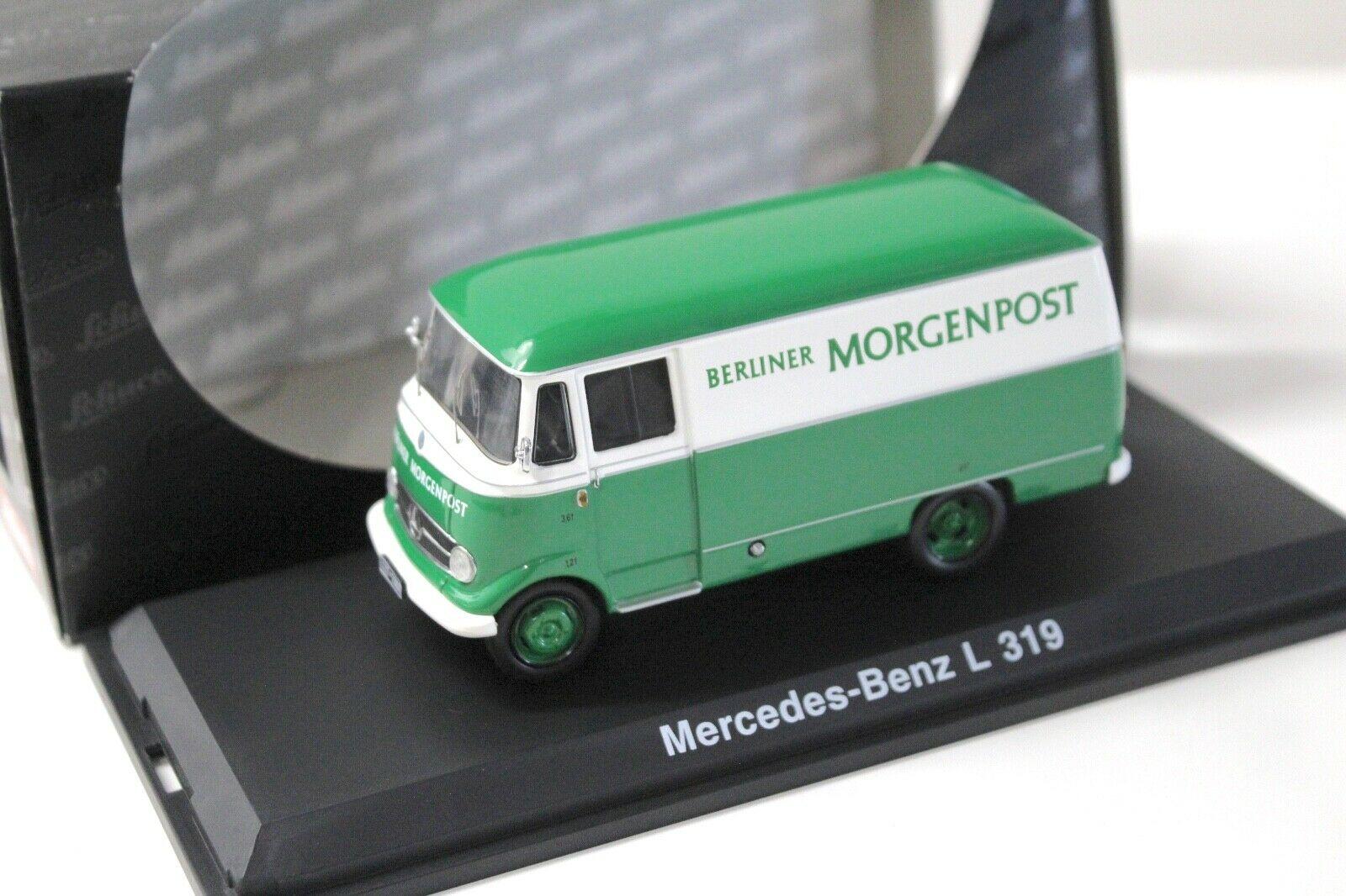 ID 50663 orig.jpg 1:43 Schuco Mercedes L319 Kasten Berliner Morgenpost green