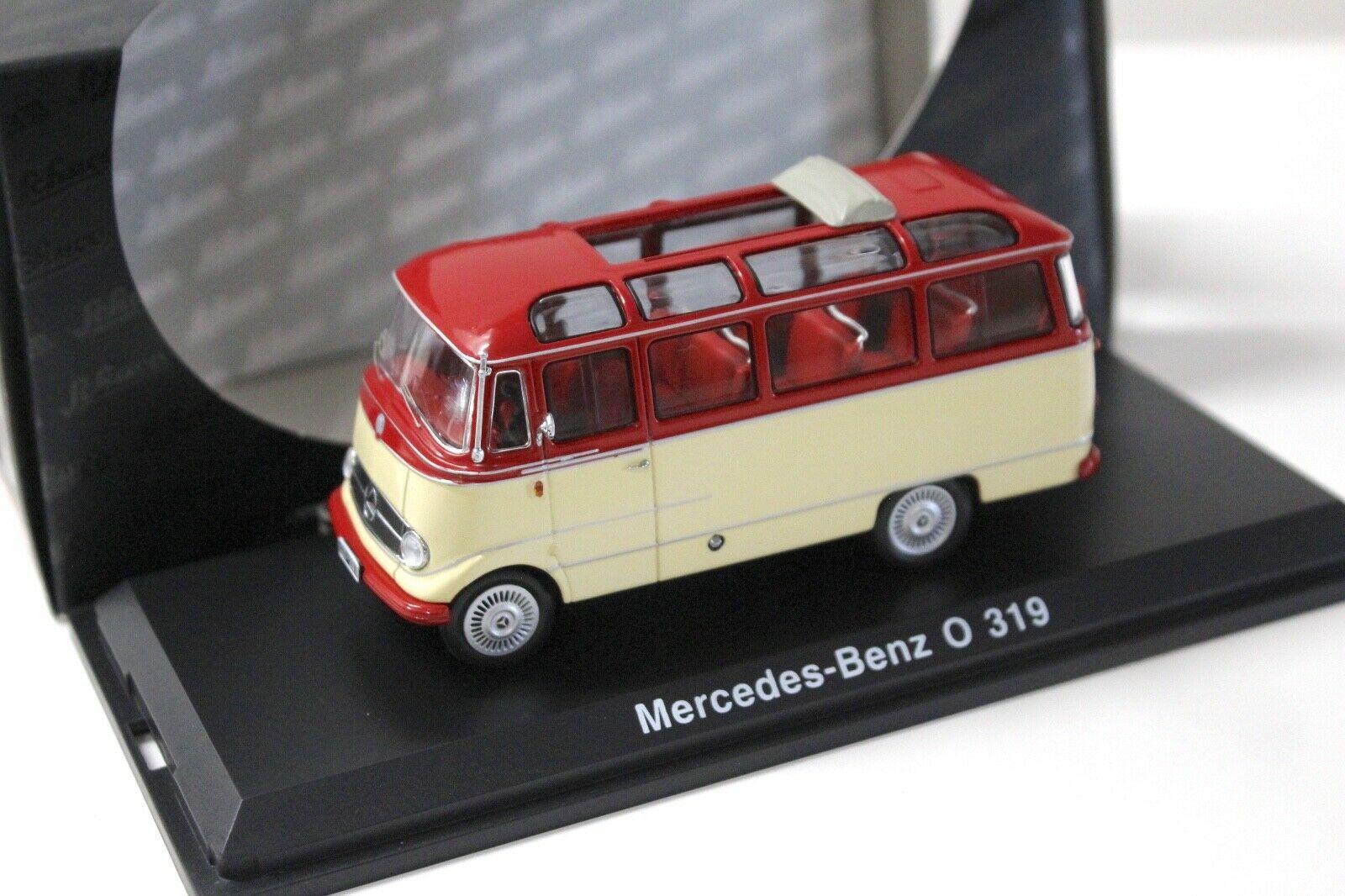 1:43 Schuco Mercedes O319 Bus beige/ red