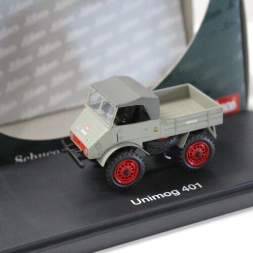 1:43 Schuco Mercedes Unimog 401 Faltdach grey