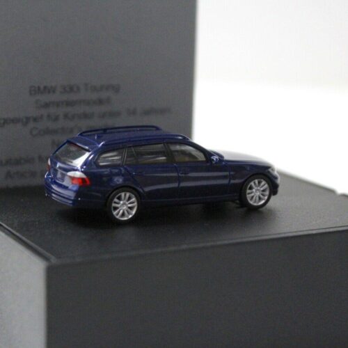1:87 Herpa BMW 330i E91 Touring blue DEALER VERSION