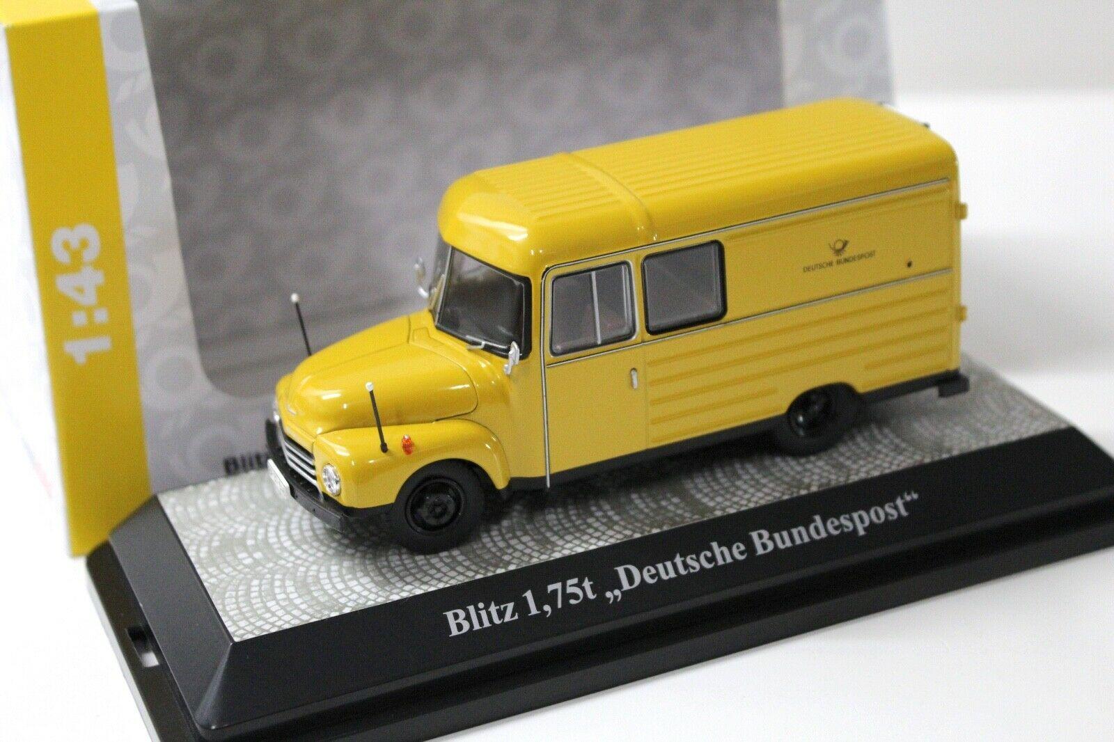 ID 50690 orig.jpg 1:43 Premium ClassiXXs Opel Blitz 1,75t Deutsche Post yellow