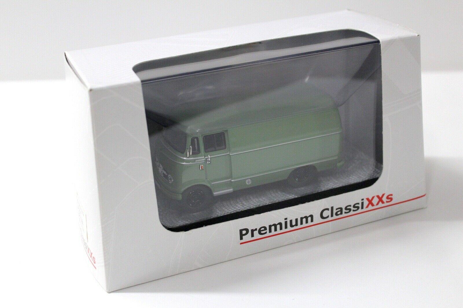 1:43 Premium ClassiXXs Mercedes L319 Van Kasten green